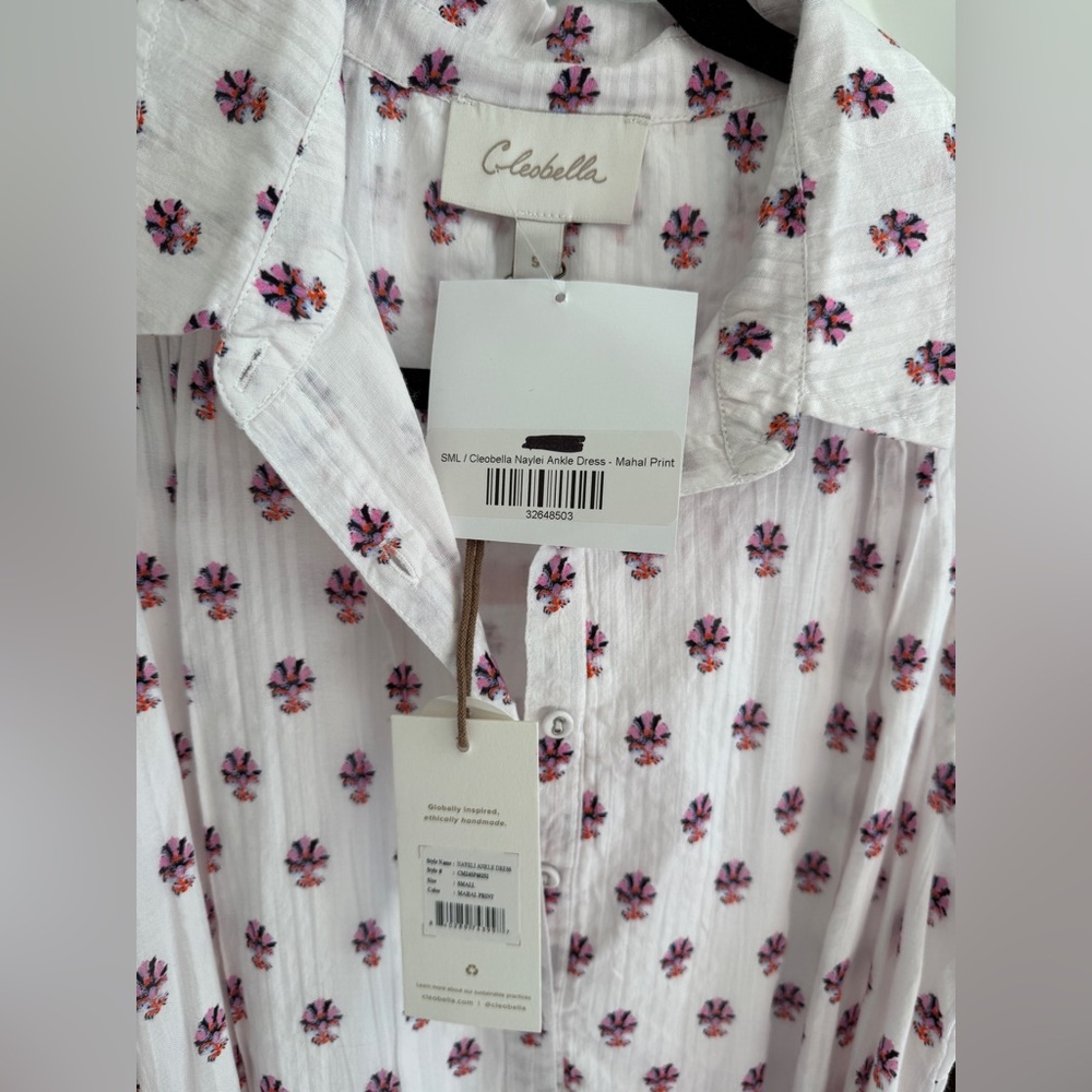 NWT Cleobella Nayeli Ankle Dress, Mahal Print - Picture 3 of 5